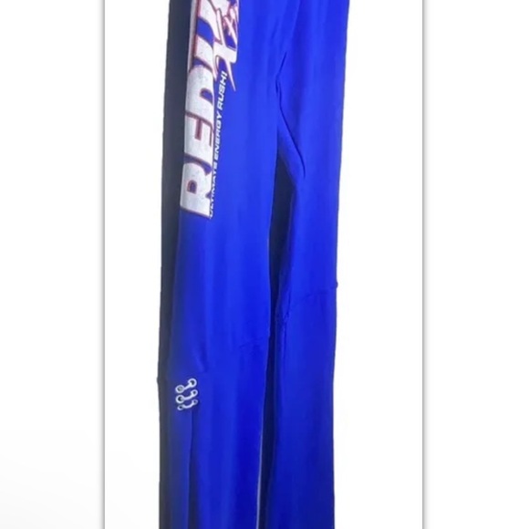 Vector Wear Juniors Redline Extreme Workout Pants Exercise Sz 0 Blue Red Nylon - Picture 5 of 11